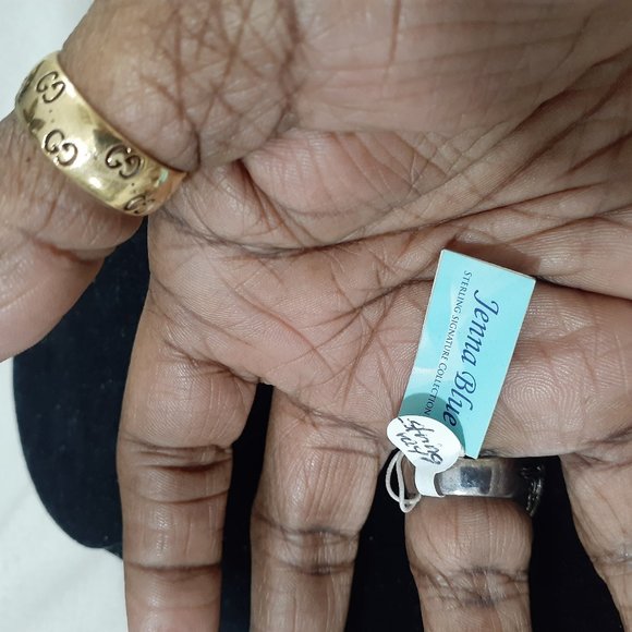 JENNA BLUE STERLING RING MOP SILHOUETTE - Picture 9 of 10